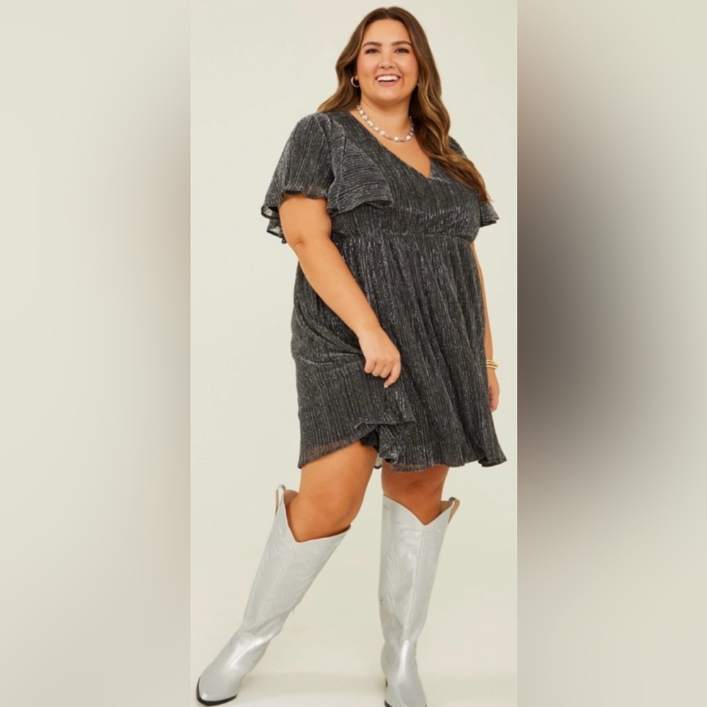 Arula black and silver dress